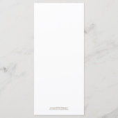 Paraplu Douche Menu (Achterkant)