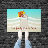 Paraplu Drink Het feest begint hier Deurmat