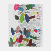Paraplu Fleece Deken (Voorkant)