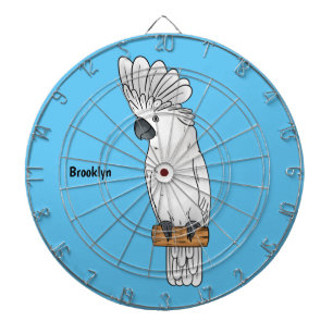 Paraplu kaketoe vogel cartoon illustratie dartbord