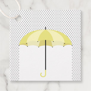 Paraplu met Regen Baby shower Gift Labels, Bedankjes Labels