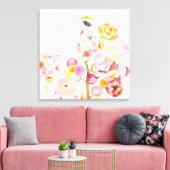 paraplu-vogeldoek canvas afdruk (Insitu (Woonkamer))