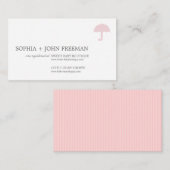 PARAPLUIE | CARTE D'ENREGISTREMENT POUR BÉBÉ (Devant / Derrière)