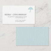 PARAPLUIE | CARTE D'ENREGISTREMENT POUR BÉBÉ (Devant / Derrière)