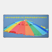 Parapluie de plage coloré Jouer ou (Recto)