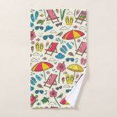 Parapluie de plage coloré motif d'été (Serviette à main)