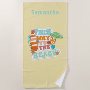 Parapluie de surf personnalisé Serviette de plage
