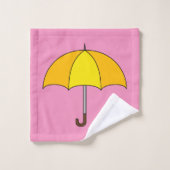 Parapluie jaune (Gant de toilette)