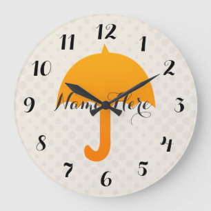 Parapluie Mignon Clair Horloge Murale Enfant avec