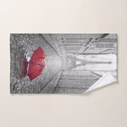 Parapluie rouge (Serviette à main)