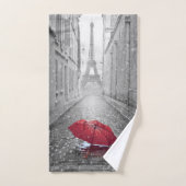 Parapluie rouge (Serviette à main)