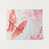 Parapluie rouge Tapisserie (Devant (Horizontal))