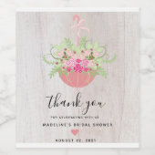 Parapluie rustique| Fête des mariées Étiquettes de (Étiquettes simples)