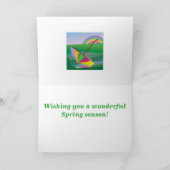 Parapluie Springtime - Carte de voeux (Intérieur)