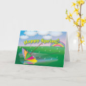 Parapluie Springtime - Carte de voeux (Fleur jaune)