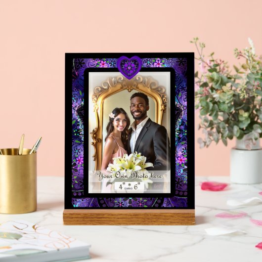 Parapluie violet & coeurs .7 (Mariage)