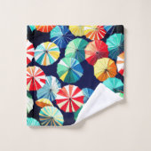 Parapluies colorés (Gant de toilette)