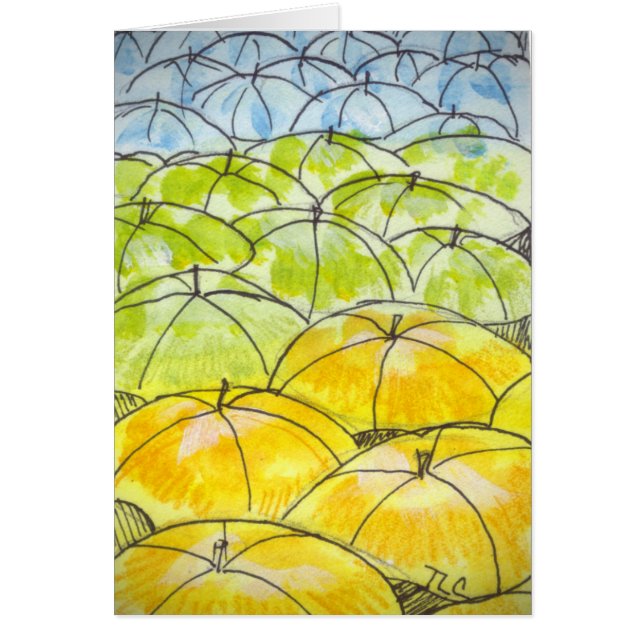 parapluies dans le printemps (Devant)