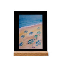 Parapluies de plage aquarelle