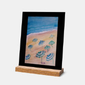 Parapluies de plage aquarelle (Angle)