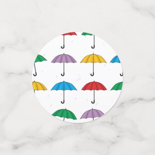 Parapluies en pluie Confetti (Petit recto)