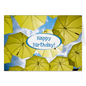 Parapluies jaunes et ensoleillées (Devant Horizontal)