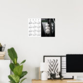 Parapluies Paris Affiche calendrier blanc 2017 (Bureau à domicile)