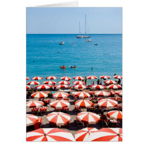 Parapluies Sur La Côte Amalfitaine