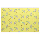Parapluies Sur Tissu Jaune (Fat Quarter)
