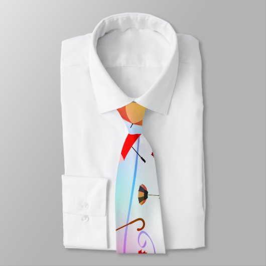 Paraplu's en bladeren stropdas (Gebonden)