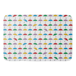 Paraplu's in de regen badmat