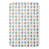 Paraplu's in de regen badmat (Voorkant Verticaal)