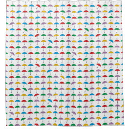 Paraplu's in regendouchegordijn douchegordijn