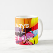 Paraplu's // Kijk altijd op de heldere kant Koffiemok (Voorkant rechts)