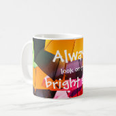 Paraplu's // Kijk altijd op de heldere kant Koffiemok (Voorkant links)