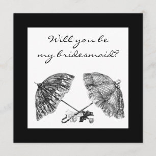 paraplu's uitnodigen kaart