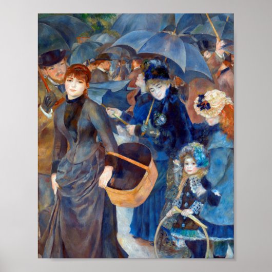 Paraplu's van Pierre-Auguste Renoir Poster (Voorkant)