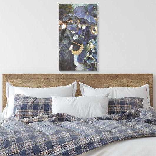 Paraplu's van Pierre Renoir,  impressionisme Canvas Afdruk (Insitu (Slaapkamer))