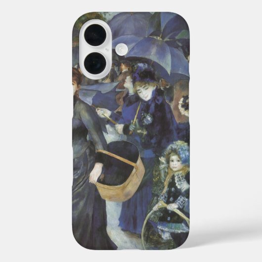 Paraplu's van Pierre Renoir,  impressionisme Case-Mate iPhone Case (Achterkant)