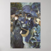 Paraplu's van Pierre Renoir,  impressionisme Poster (Voorkant)
