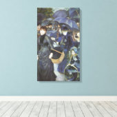 Paraplu's van Pierre Renoir, Vintage Impressionism Canvas Afdruk (Insitu (Houten vloer))