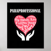 Paraprofessional als je denkt dat mijn handen vol poster (Voorkant)