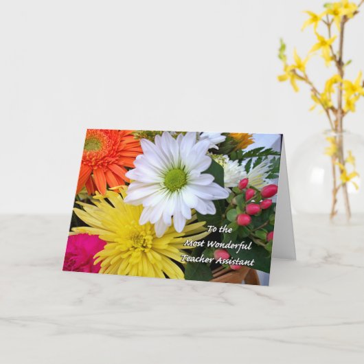 Paraprofessional Appreciation Day, Bloemen Kaart (Gele Bloem)