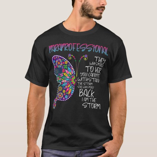 Paraprofessional Butterfly T-shirt (Voorkant)