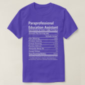 Paraprofessional Education Assistant Nutritional a T-shirt (Design voorkant)
