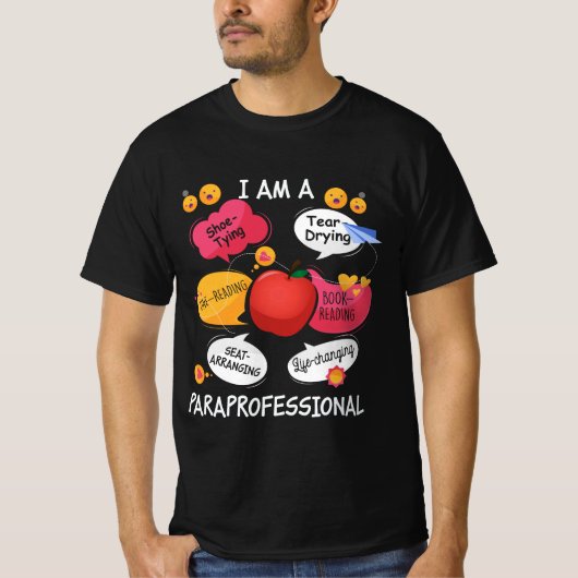 Paraprofessional in het leven veranderen - Para Sq T-shirt (Voorkant)