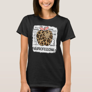 Paraprofessional Kind Blessed Teach Inspire Love L T-shirt