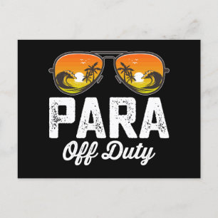 Paraprofessional op de laatste schooldag briefkaart
