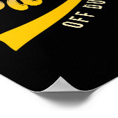 Paraprofessional Para Off Duty Sunbril Beach Poster (Hoek)