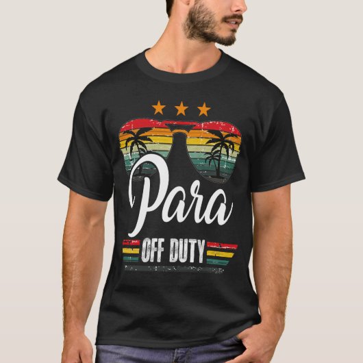 Paraprofessional Para Off Duty Sunbril  T-shirt (Voorkant)